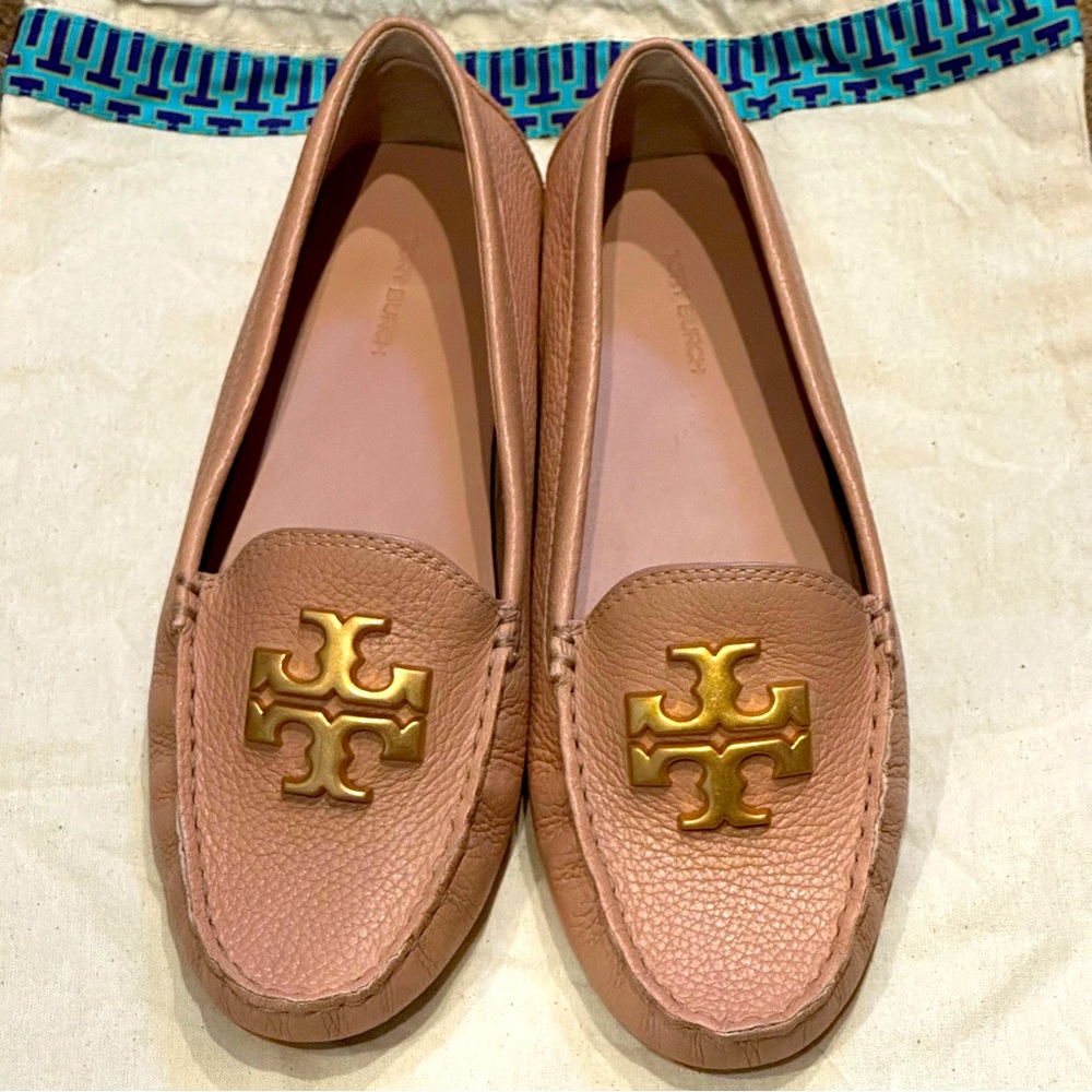 Tory Burch leather slip on loafers 8.5